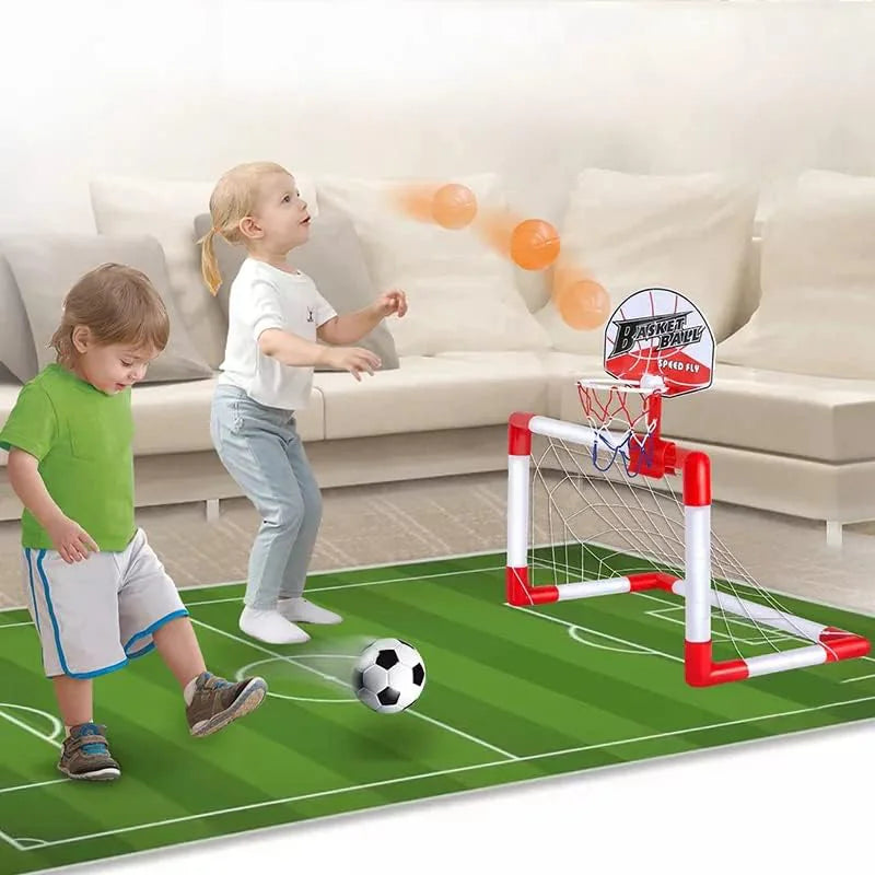 Football and basketball court