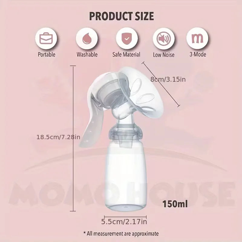 Manual breast pump