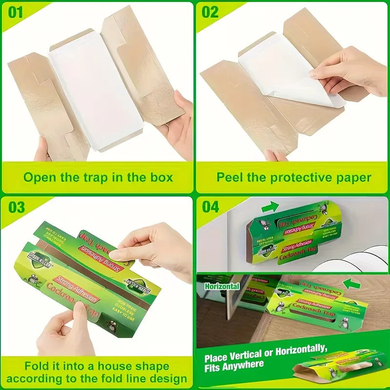 Sticky cockroach trap