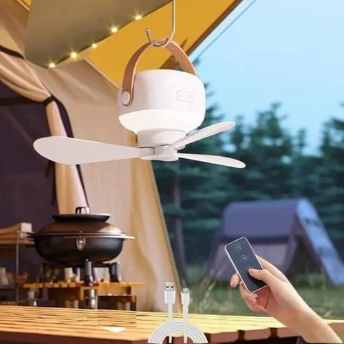 مروحة ذكية 2 في 1 مع إضاءة LED