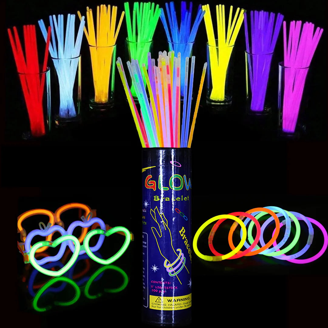 أنابيب الاحتفالات المضيئة (glow sticks)
