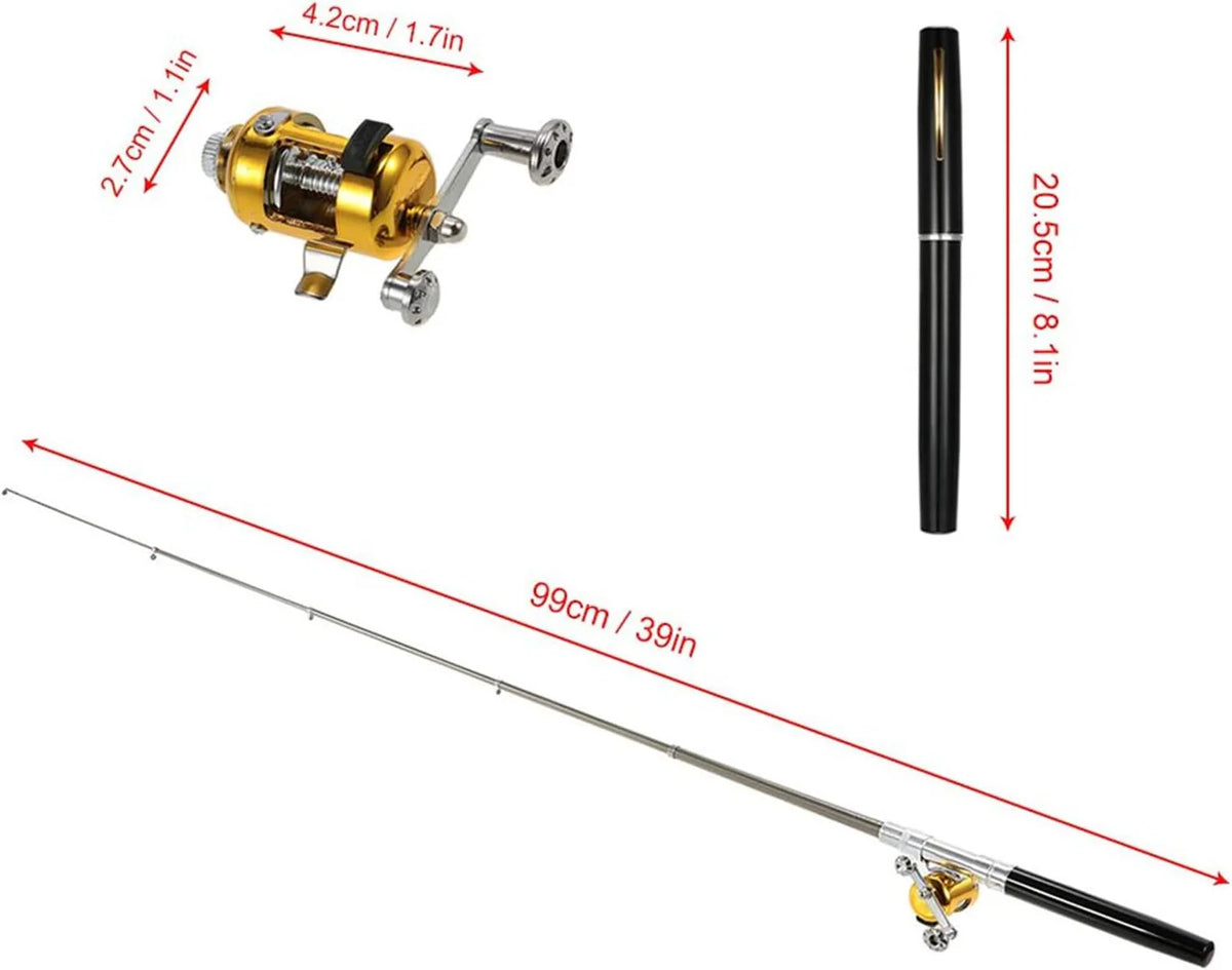 Folding pen rod