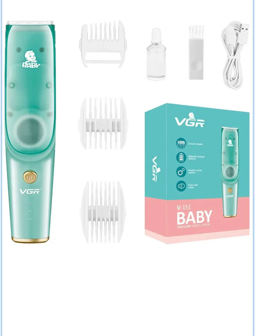 Safe Kids' Hair Clippers with Vacuum Technology
