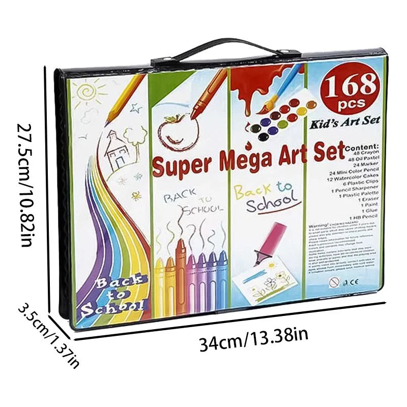 Drawing and Creativity Bag - 168 Pieces 🎨