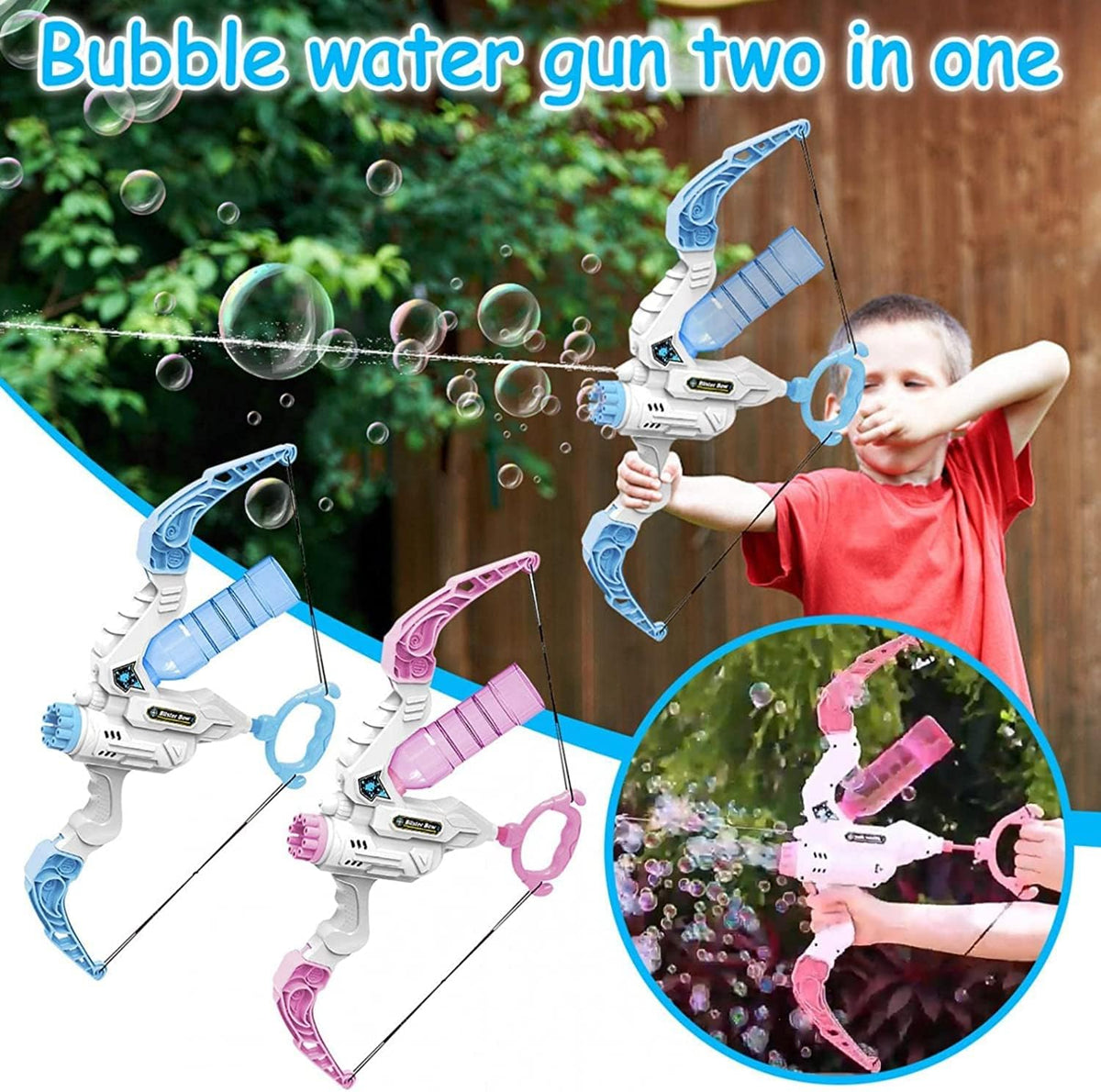 Water Sprayer with Bubble and Bow & Arrow Designs