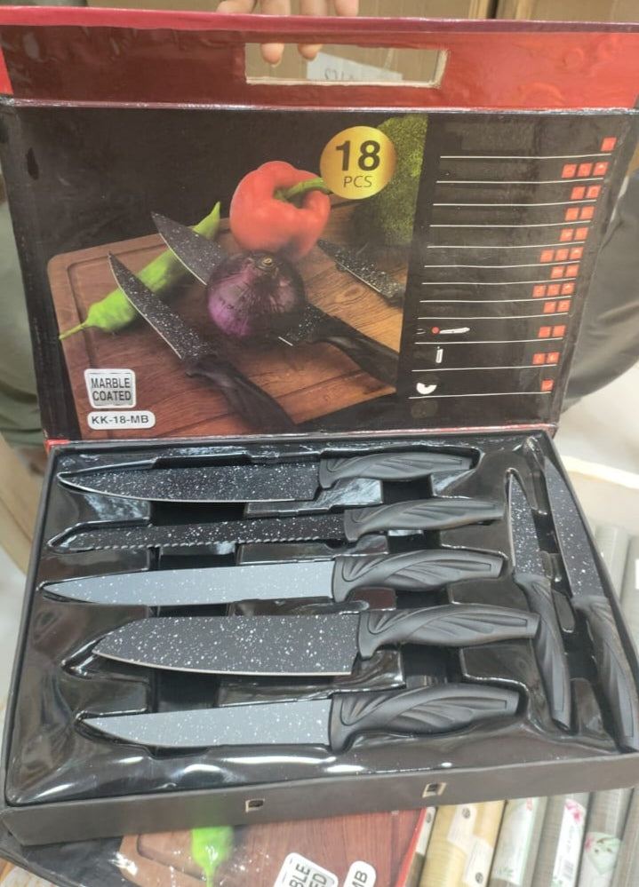 Marble Knife Set 18x1